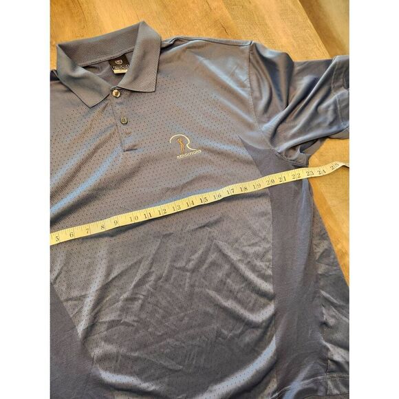 Nike Mens Large Polo shirt Rendentions Golf Logo blue breathable performance - Picture 4 of 9